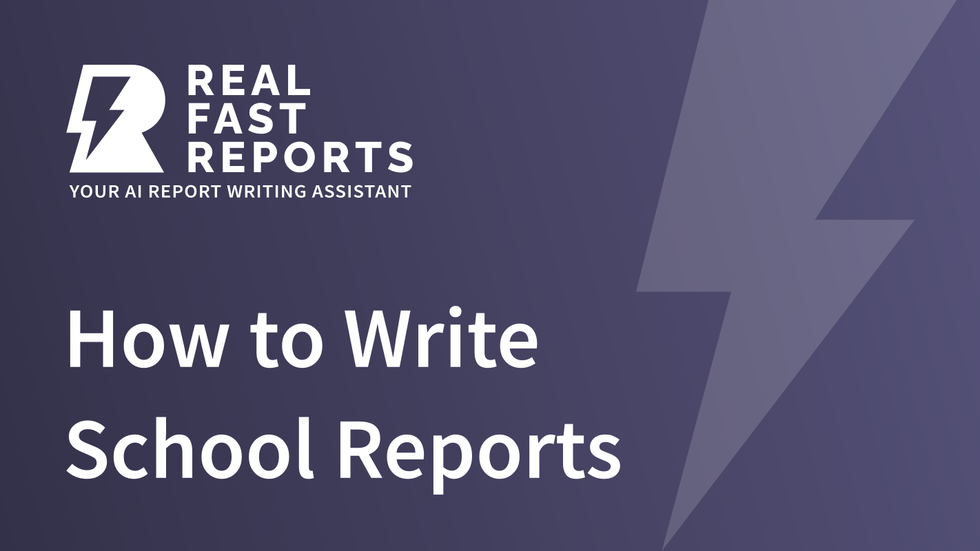 How To Write School Reports